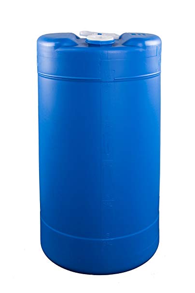 Legacy Premium Food Storage 15 Gallon Emergency Water Storage Barrel - BPA Free, Portable, Food Grade Plastic - Survival Preparedness Water Supply