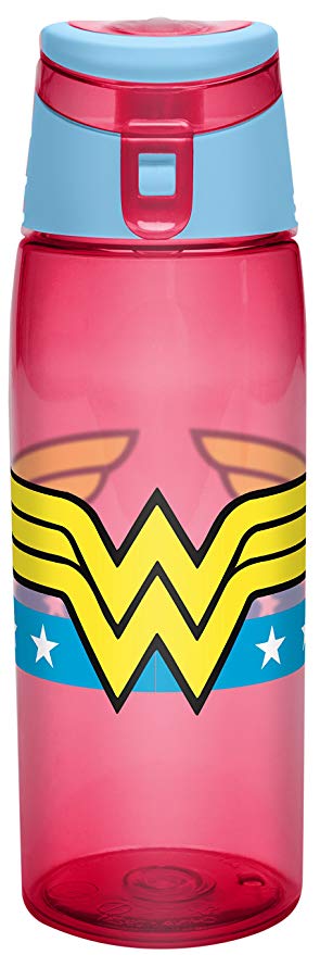 Zak Designs DC Comics 25 oz. Wide-Mouth Water Bottle, Wonder Woman