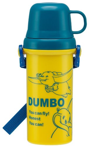 PSB5KD water bottle plastic bottle with cup drink Dumbo direct (japan import)