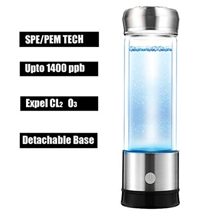 Davidlee Hydrogen-Rich Generator Water Bottle PEM Technology Ionizer High Concentration Discharge Ozone and chlorine