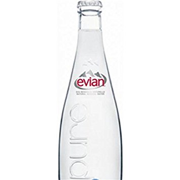 Evian Aramis Pure Water 330 Ml Glass Bottles - Case of 20