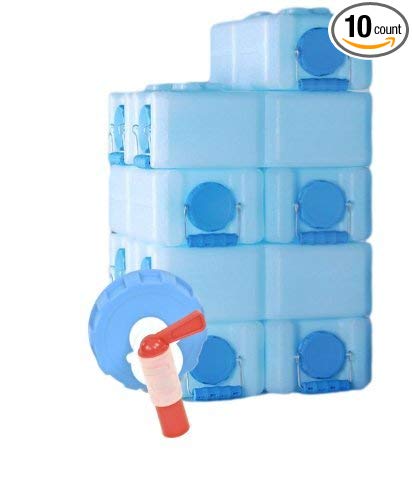 WaterBrick - 10 Pack Blue with Spigot