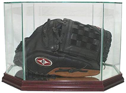 MLB Octagon Baseball Glove Glass Display Case