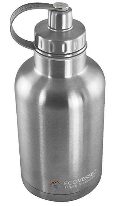 EcoVessel Boss Growler Triple Insulated Water Bottle 64 oz