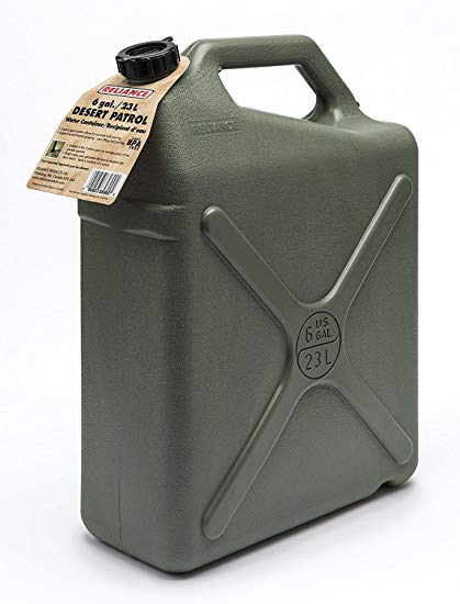 Reliance Products Desert Patrol 6 Gallon Rigid Water Container (2 Containers)