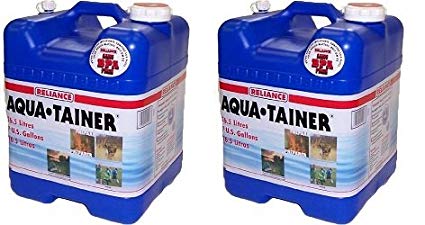 Reliance Products Aqua-Tainer 7 Gallon Rigid Water Container (2-Pack)