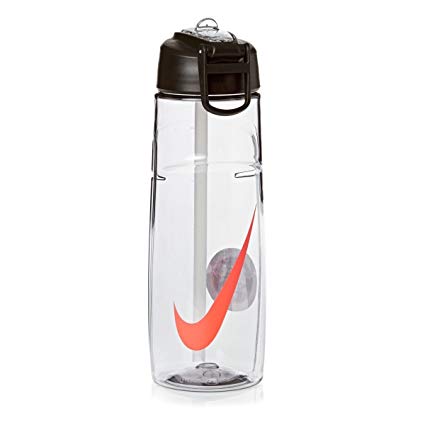 NIKE T1 Flow Swoosh Water Bottle 32oz - Wolf Grey