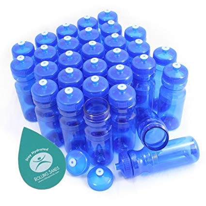 Rolling Sands BPA-Free 24oz Water Bottle Bulk(30 Pack, Made in USA)