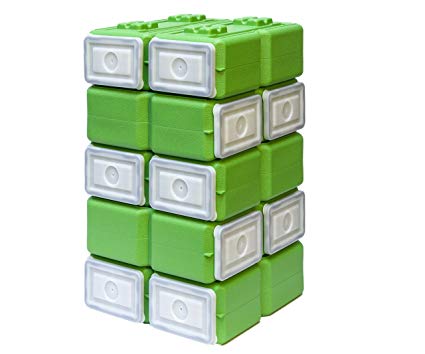 WaterBrick FoodBrick Stackable BPA Free Food Storage Container (Pack of 10)