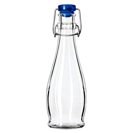 Libbey 12 oz Water Bottle with Wire Bail Lid