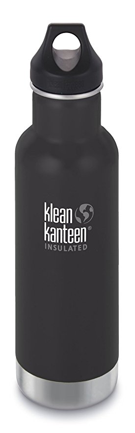 Klean Kanteen Classic Stainless Steel Water Bottle with Klean Coat, Double Wall Vacuum Insulated and Leak Proof Loop Cap (NEW 2018)