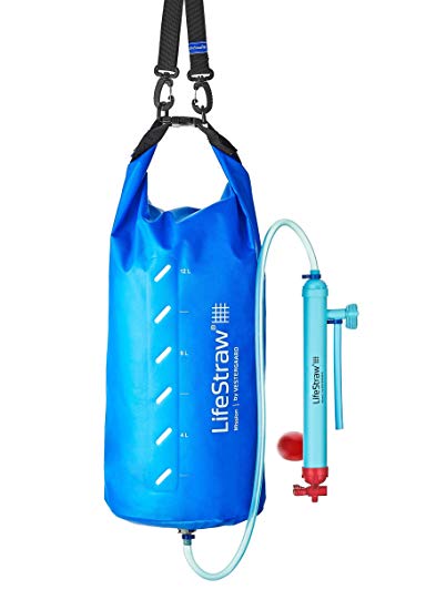 LifeStraw Mission Water Purification System, High-Volume Gravity-Fed Purifier for Camping and Emergency Preparedness