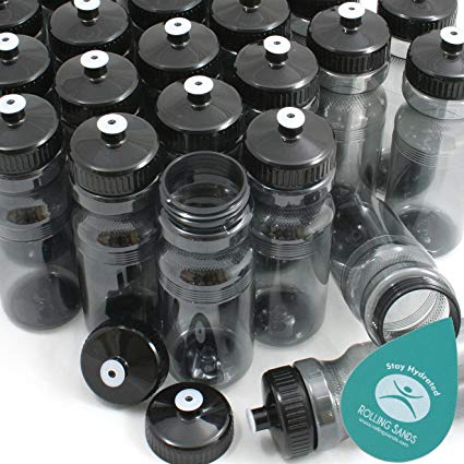 Rolling Sands BPA-Free 24oz Water Bottle Bulk(100 Pack, Made in USA)